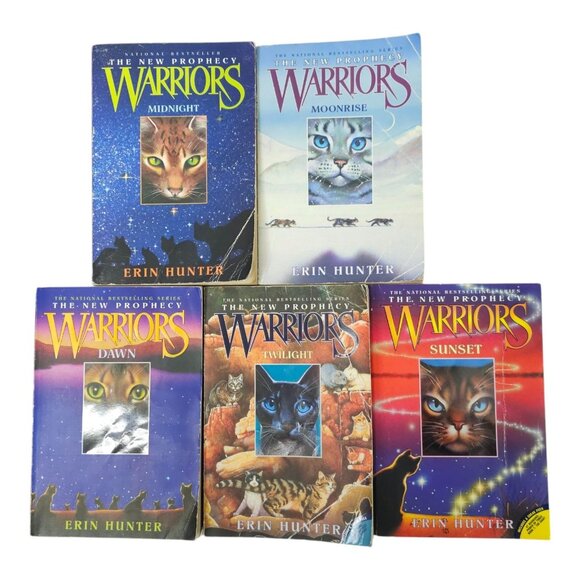 Warriors Erin Hunter Cats The New Prophecy Volumes 1 2 3 5 6 Paperback Lot Of 5 - Picture 1 of 14